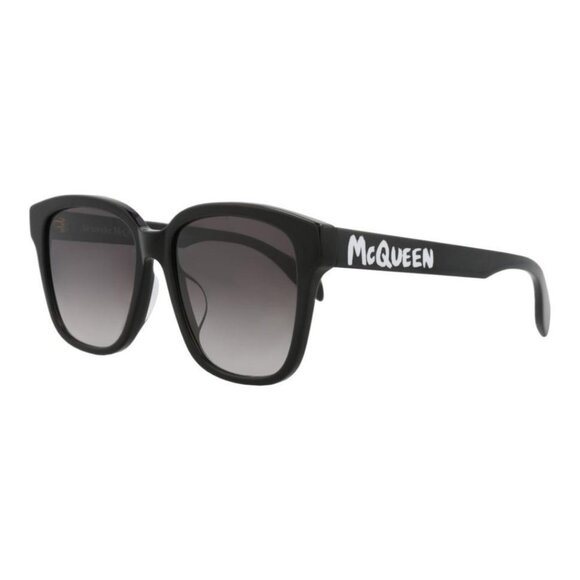 Alexander McQueen Womens Square/Rectangle Black Black Grey Fashion Designer - Picture 2 of 4